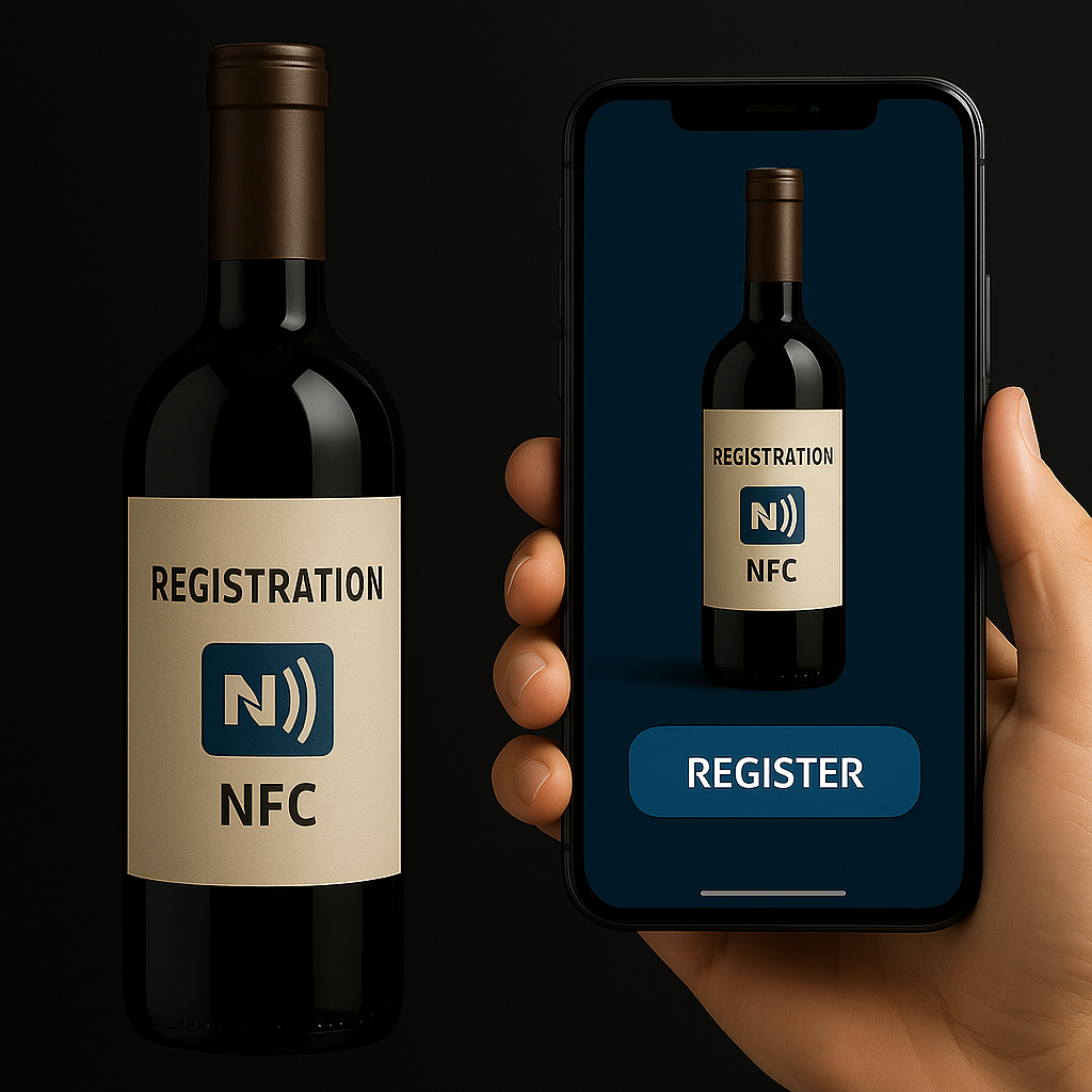 Smartphone showing mobile registration screen